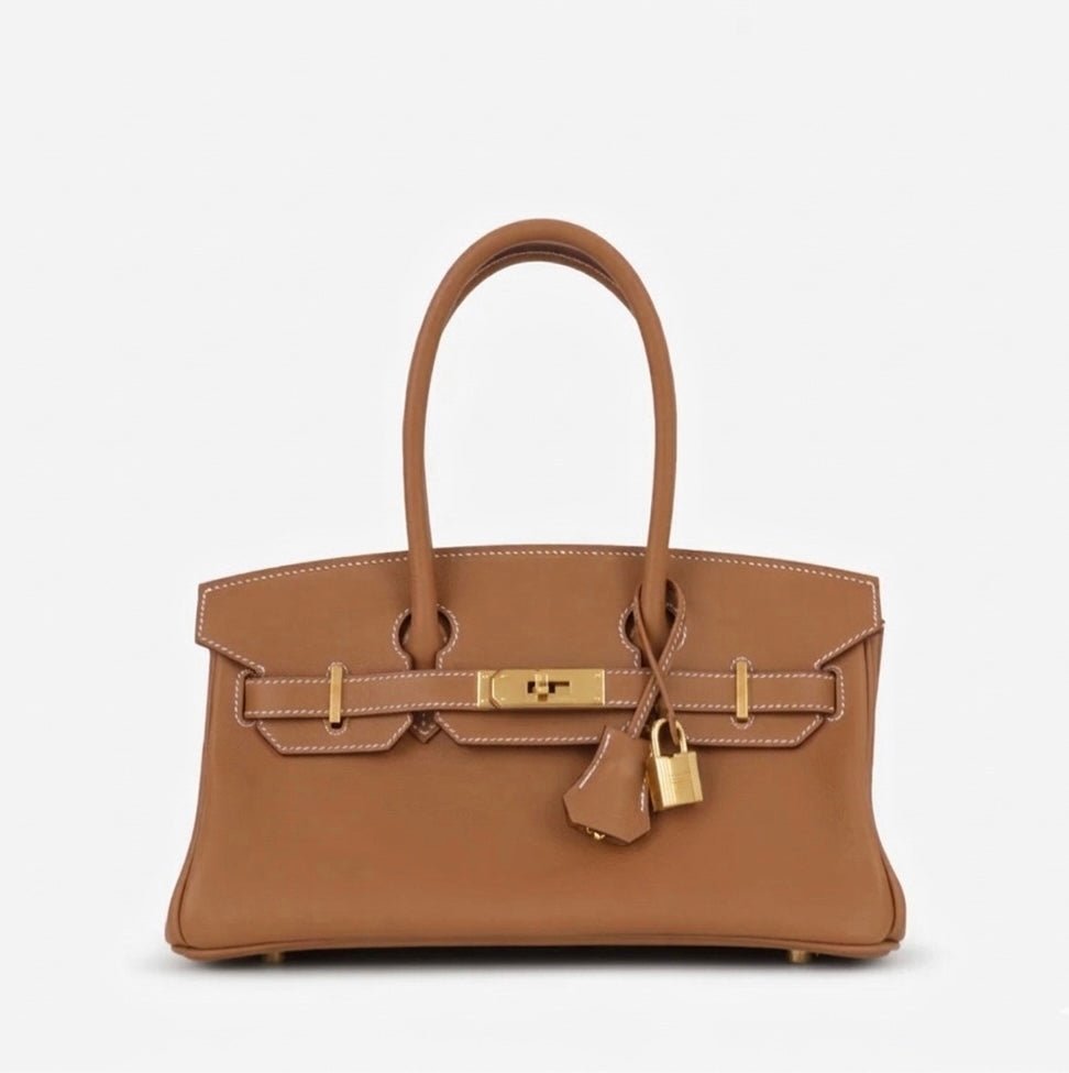 CAMILLE SHOULDER BAG - BROWN (GOLD) - Maira Atelier